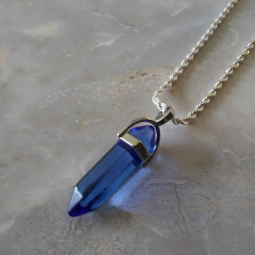 New Sterling Silver Natural Stone Necklace